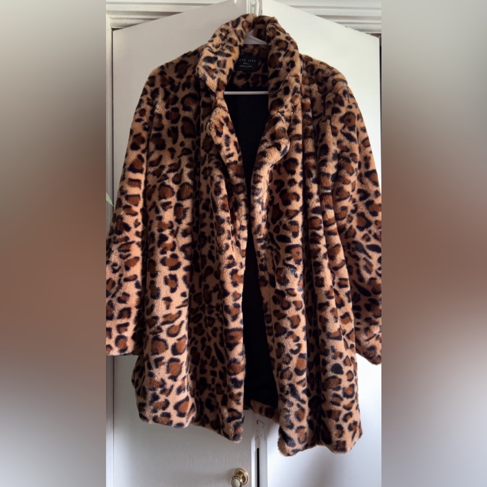 Cheetah print coat